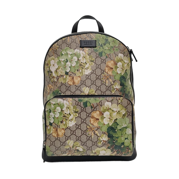 GG Blooms Monogram Coated Canvas Beige