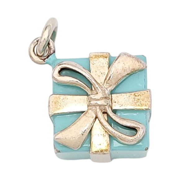 Gift Box 925 Sterling Silver Blue Pendant