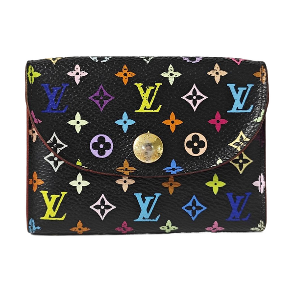 LV × TM ROSALIE Monogram Coated Canvas Black Coin Purse