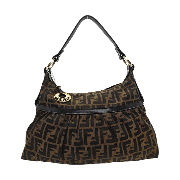 Canvas Top Handle Bag Brown