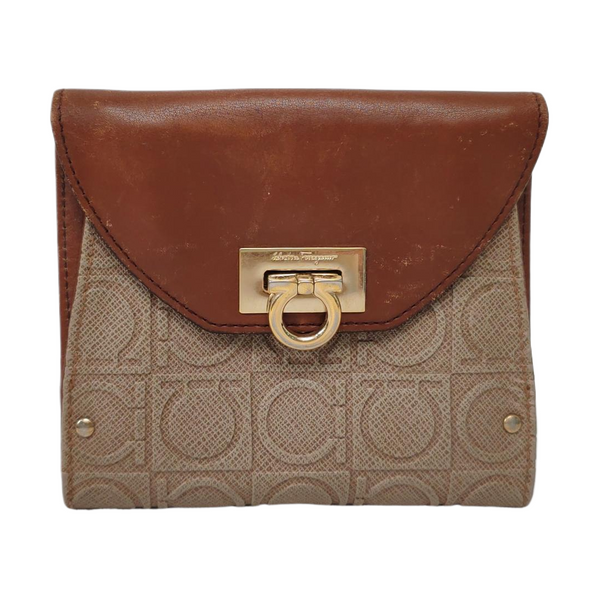 Gancio Calfskin Brown Wallet