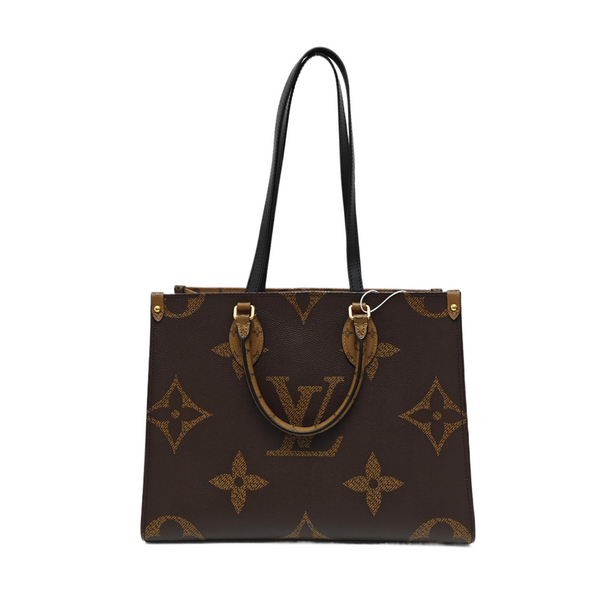 ONTHEGO MM Monogram Coated Canvas Brown