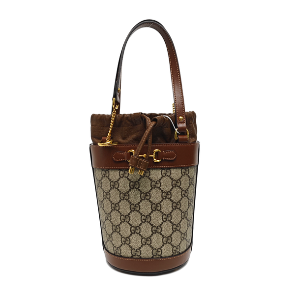 Horsebit 1955 Small Coated Canvas Beige