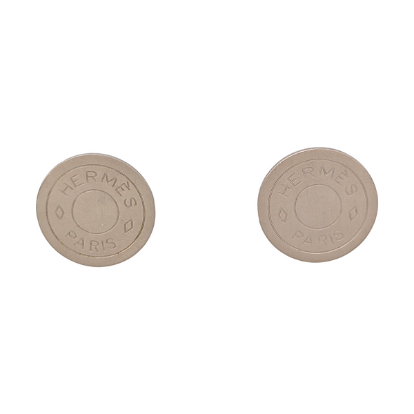 Sellier Metal Silver Clip On Earrings