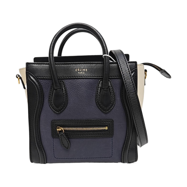 LUGGAGE Nano Calfskin Blue