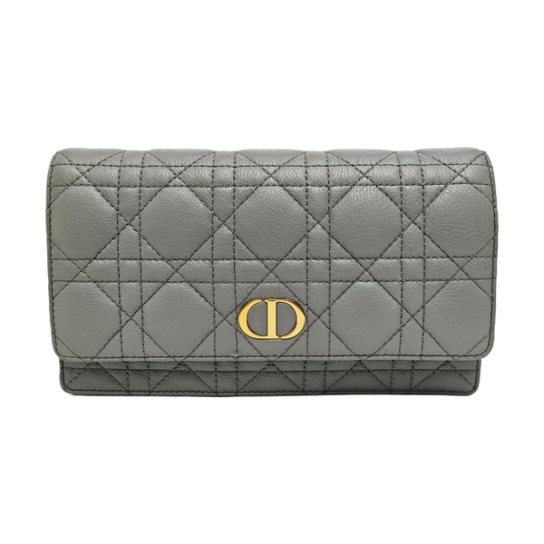 Dior Caro Small Cannage Calfskin Gray