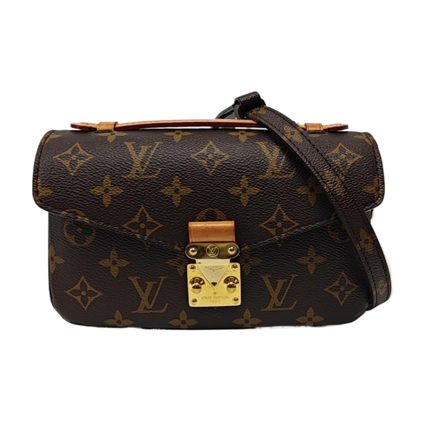 MÉTIS EAST WEST Monogram Coated Canvas Brown
