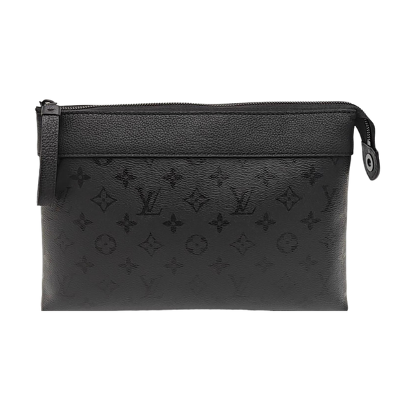 Pochette Voyag Monogram Coated Canvas Black