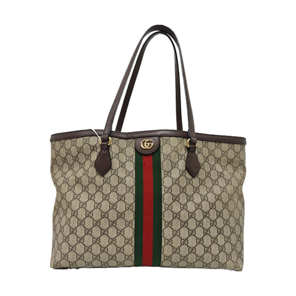 Ophidia Medium Monogram Coated Canvas Beige
