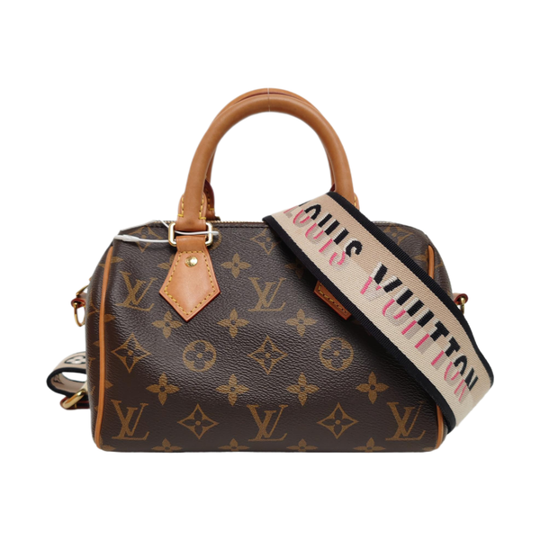 SPEEDY 20 Monogram Coated Canvas Brown