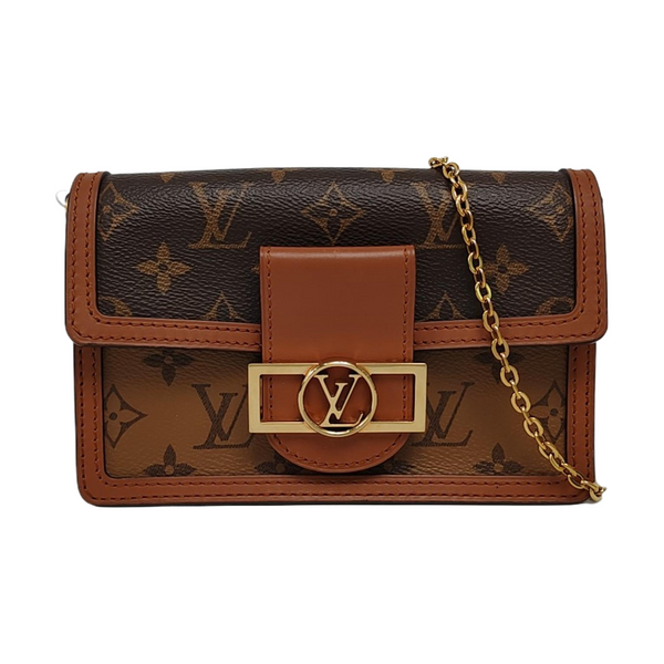 DAUPHINE WOC Monogram Coated Canvas Brown