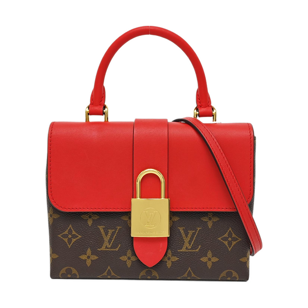 LOCKY BB Monogram Coated Canvas Red