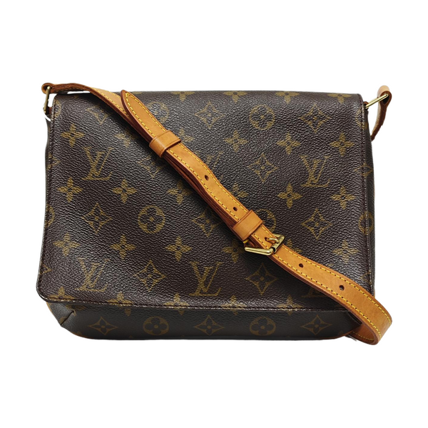 MUSETTE TANGO Monogram Coated Canvas Brown