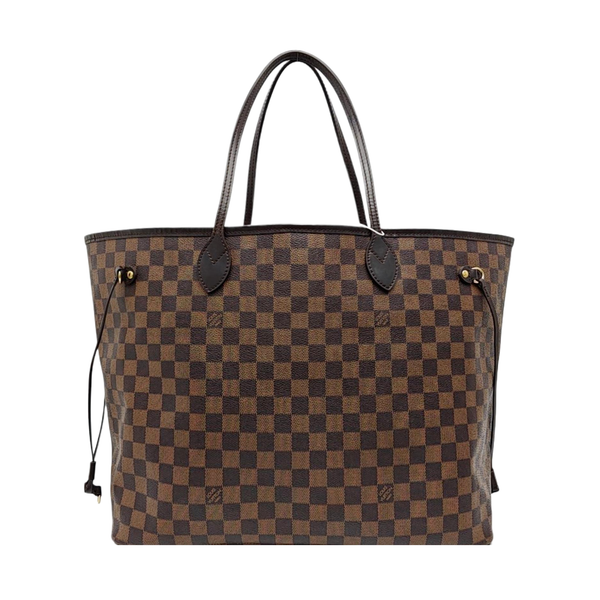 NEVERFULL GM Damier Ebene Coated Canvas Brown
