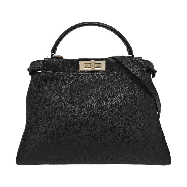 Peekaboo Essential Medium Calfskin Black