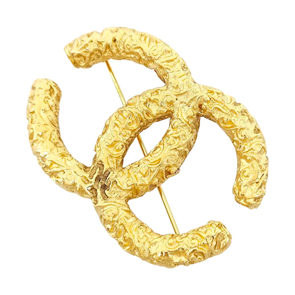 Metal Gold Brooch