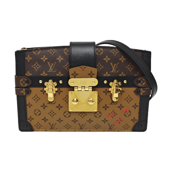 TRUNK Monogram Coated Canvas Brown