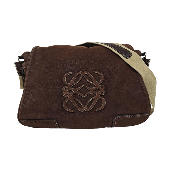 Calfskin Shoulder Bag Brown