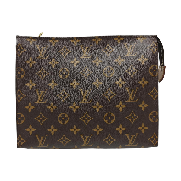 TOILET POCKET 26 Monogram Coated Canvas Brown