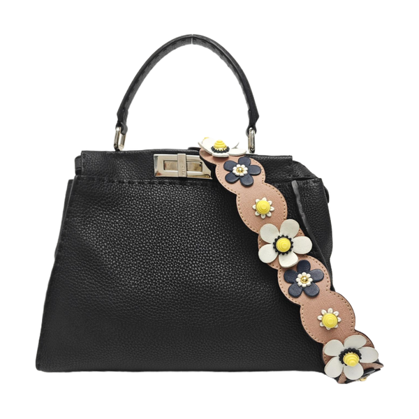 Peekaboo Medium Calfskin Black