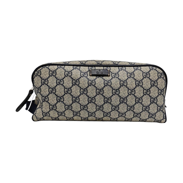 Monogram Coated Canvas Clutch Black