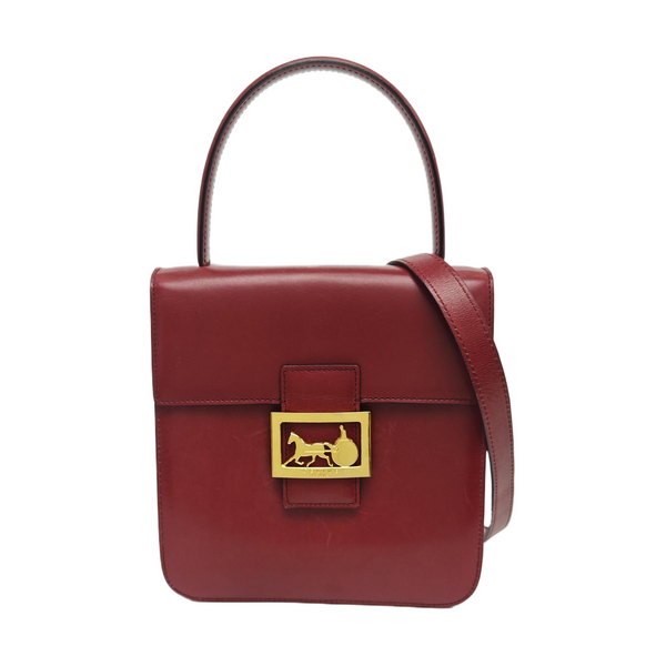 Calfskin Shoulder Bag Red