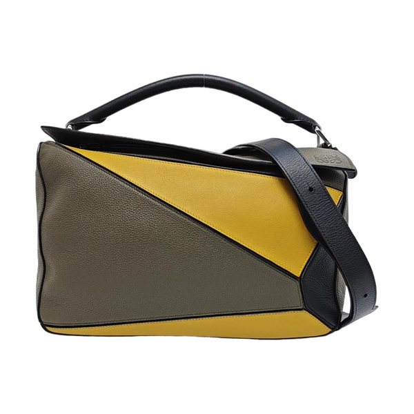 Puzzle Large Calfskin Green