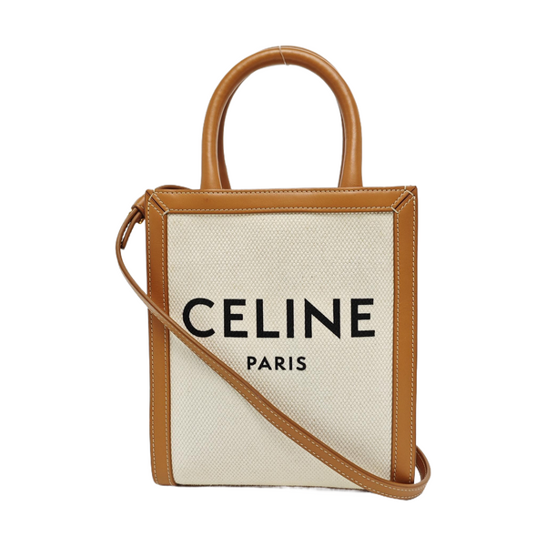 CABAS CELINE Mini Canvas White