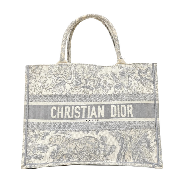 Book Tote Medium Fabric Gray