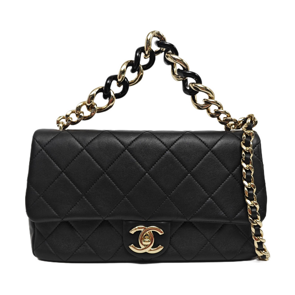 Quilted Lambskin Black