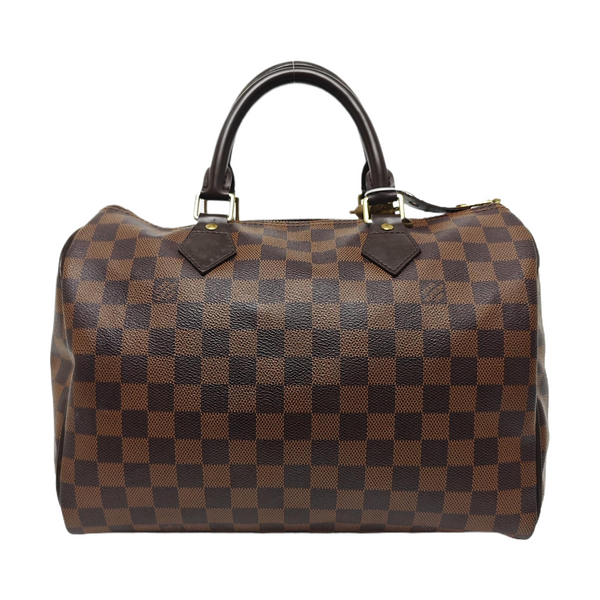 SPEEDY 30 Damier Ebene Coated Canvas Brown
