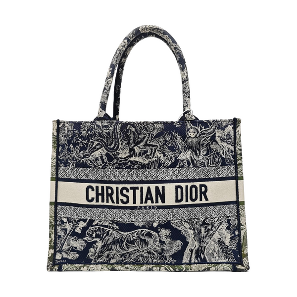 Book Tote Medium Fabric Blue