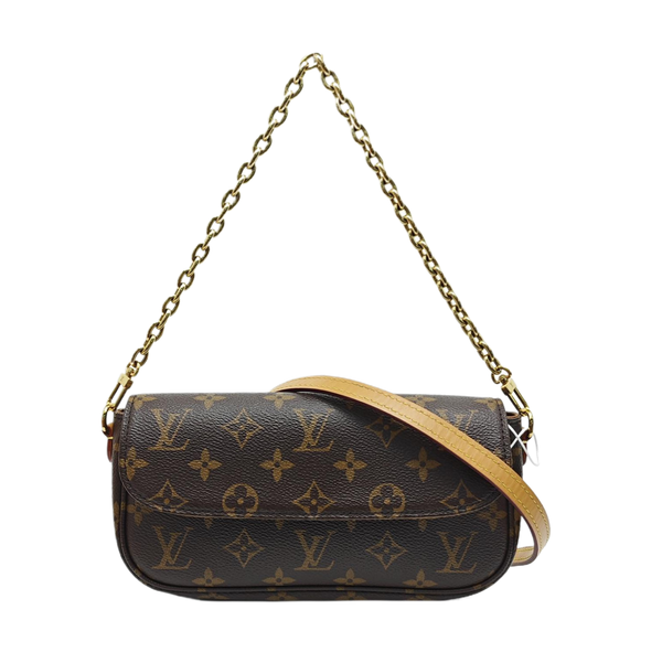 IVY Monogram Coated Canvas Brown