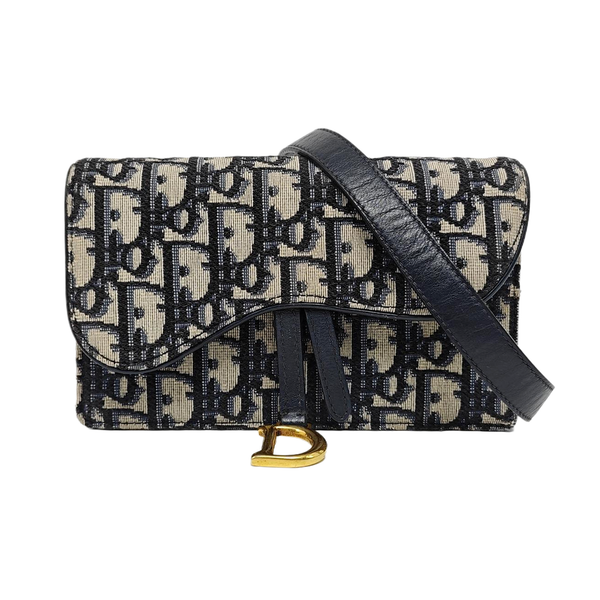 Saddle Mini Oblique Canvas Beige