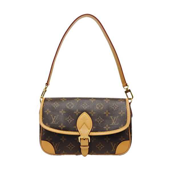 DIANE Monogram Coated Canvas Brown