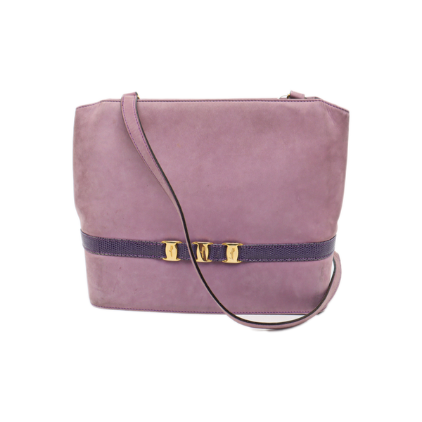 Suede Shoulder Bag Purple