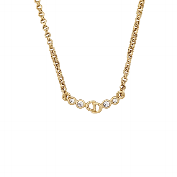 Petit CD Metal Gold Necklace