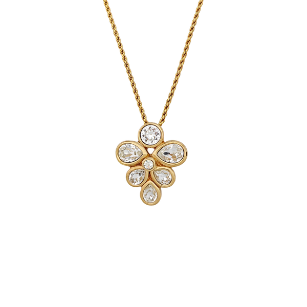 Twist Round Metal Gold Necklace