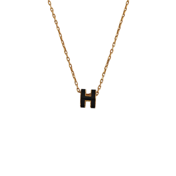Pop H Metal Rose Gold Necklace