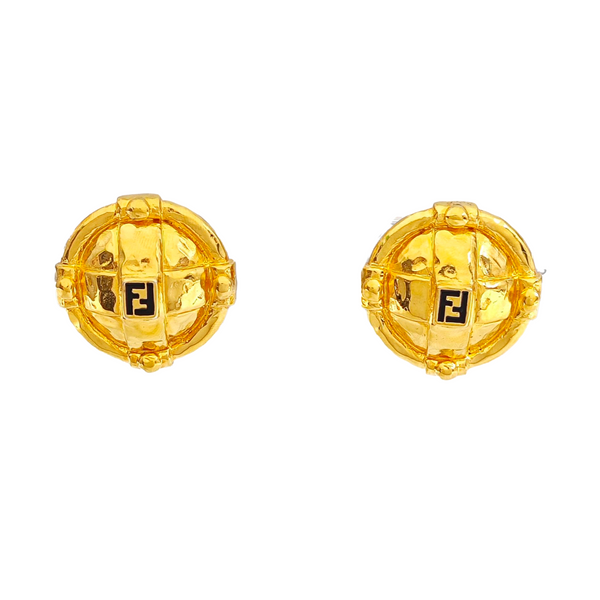 Metal Gold Clip On Earrings