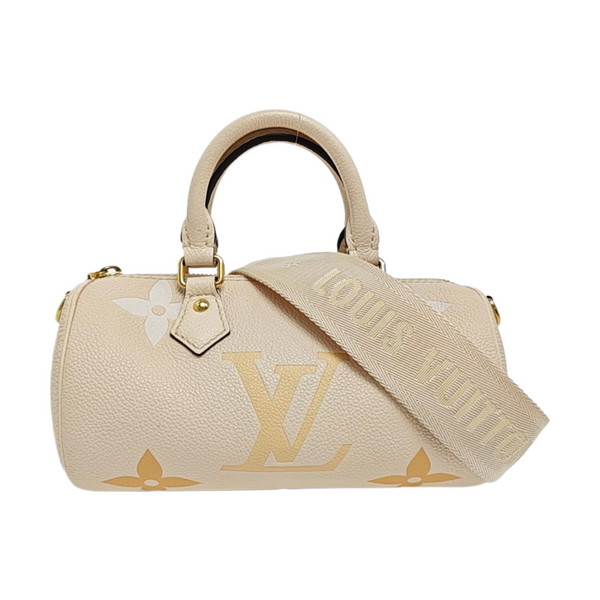 PAPILLON PM Monogram Calfskin White