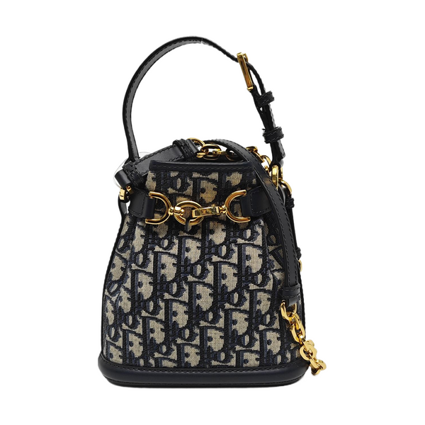 C'est Dior Small Oblique Canvas Blue