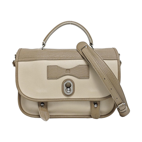 Calfskin Shoulder Bag Beige