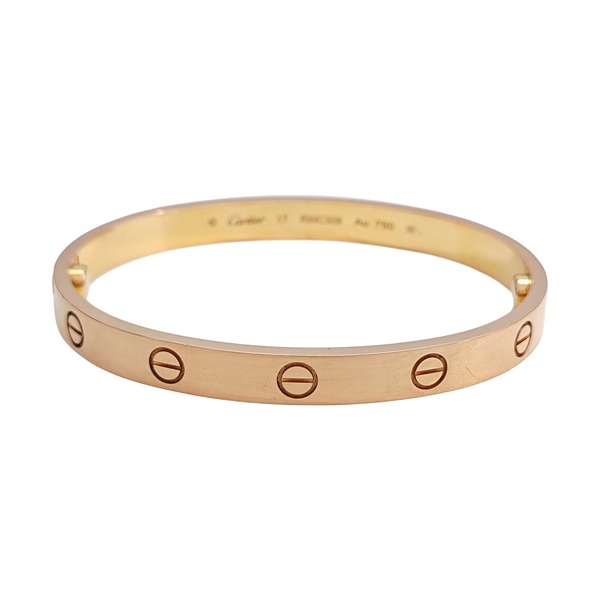 LOVE 18k Rose Gold Bangle