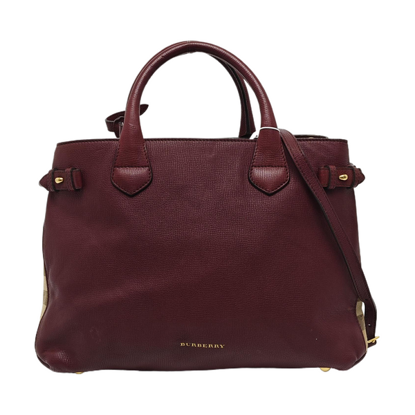 The Banner Medium Calfskin Red