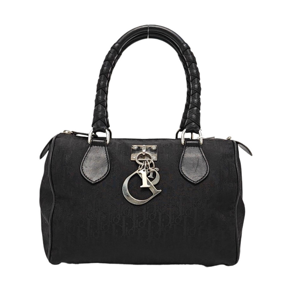 Canvas Top Handle Bag Black