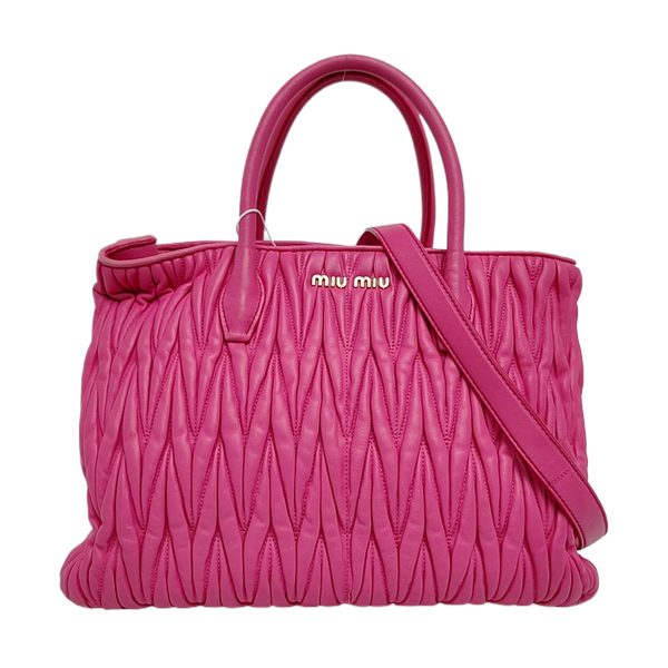 Avenue Quilted Lambskin Pink
