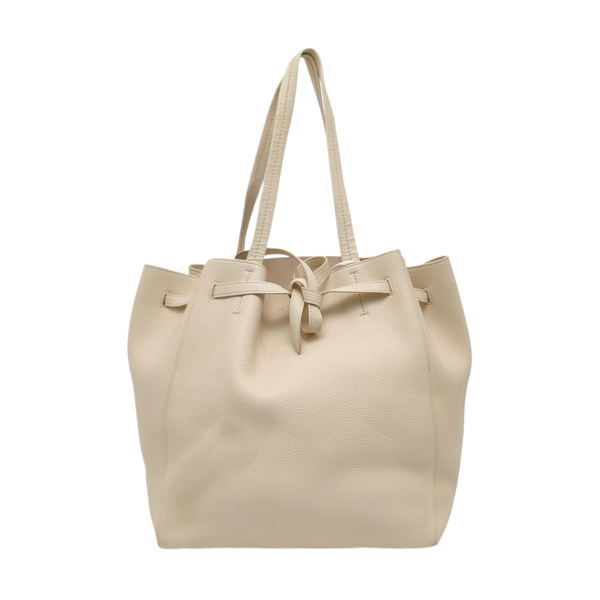 CABAS PHANTOM Small Calfskin White