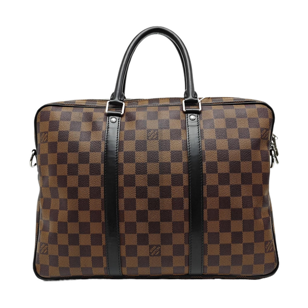 PORTE-DOCUMENTS PM Damier Ebene Coated Canvas Brown