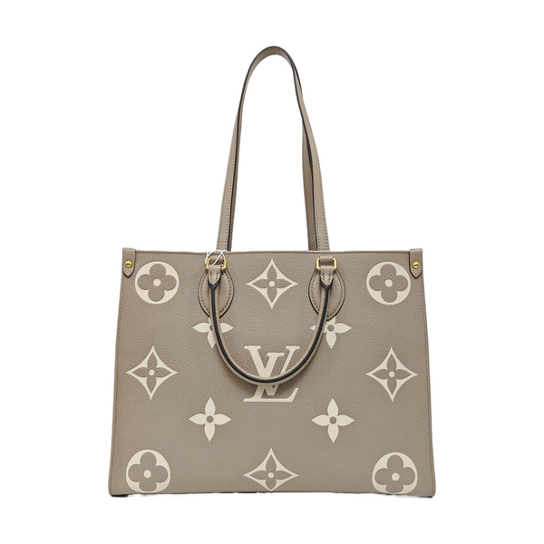 ONTHEGO MM Monogram Calfskin Gray